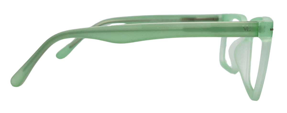Vidaestilio Sage Mist – Transparent Mint Green Square Eyeglasses
