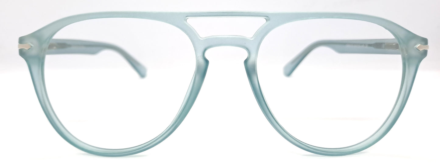 VE Transparent Blue Aviator Frame for Men & Women