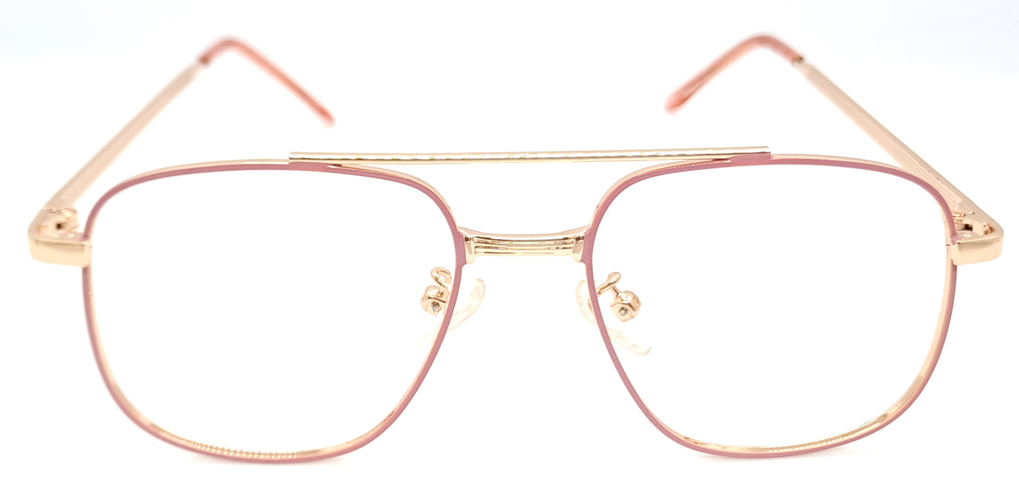 VE Pink Square Frame for Men & Women