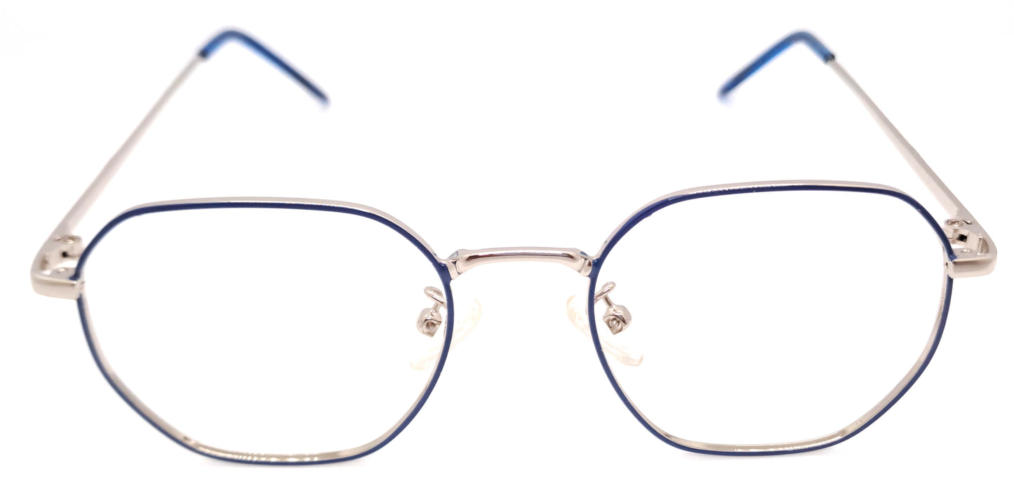 VE Blue Geometry Frame for Men & Women