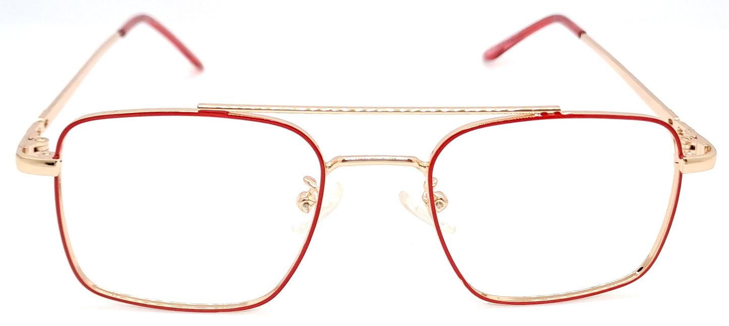 VE Red & Gold Square Frame