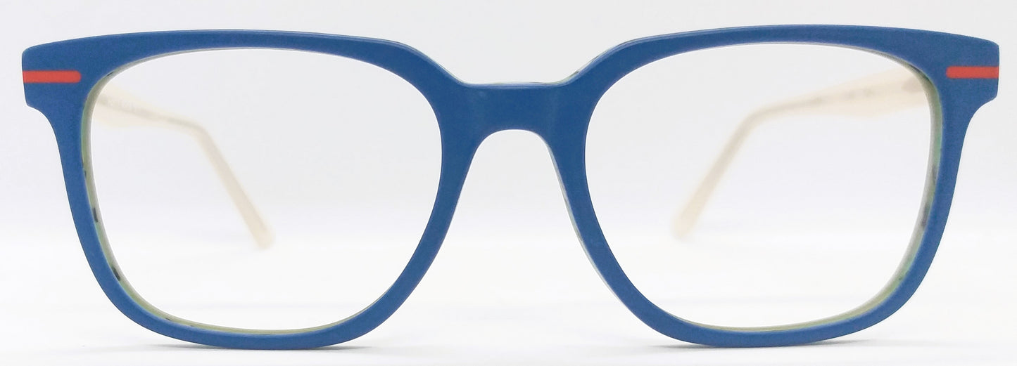 VE Blue Square Hustle Frame for Men & Women