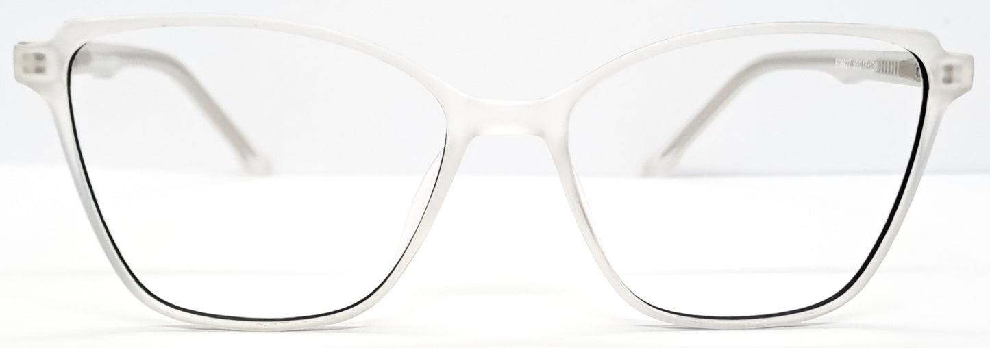 VE Square White & Black Frame