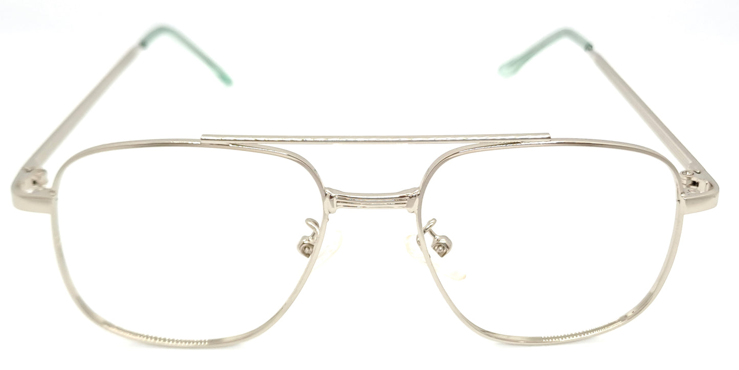 VE Silver Square Frame for Men & Women