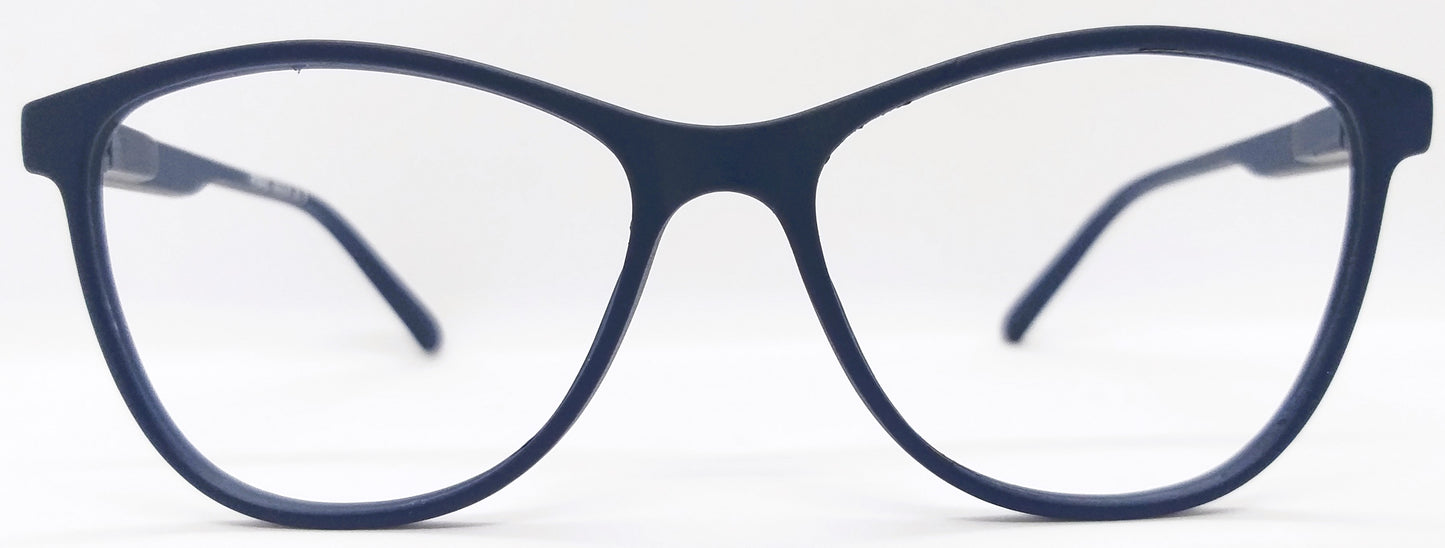 VE Dark Blue Round Frame for Men & Women