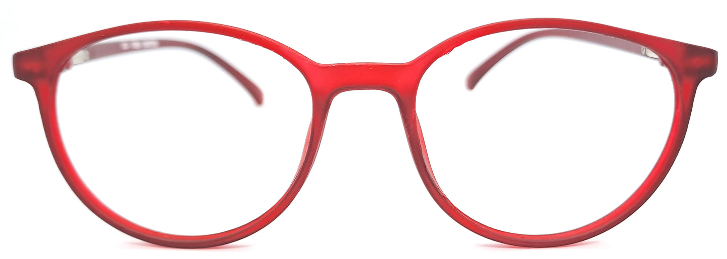 VE Air Maroon Round Frame for Men & Women