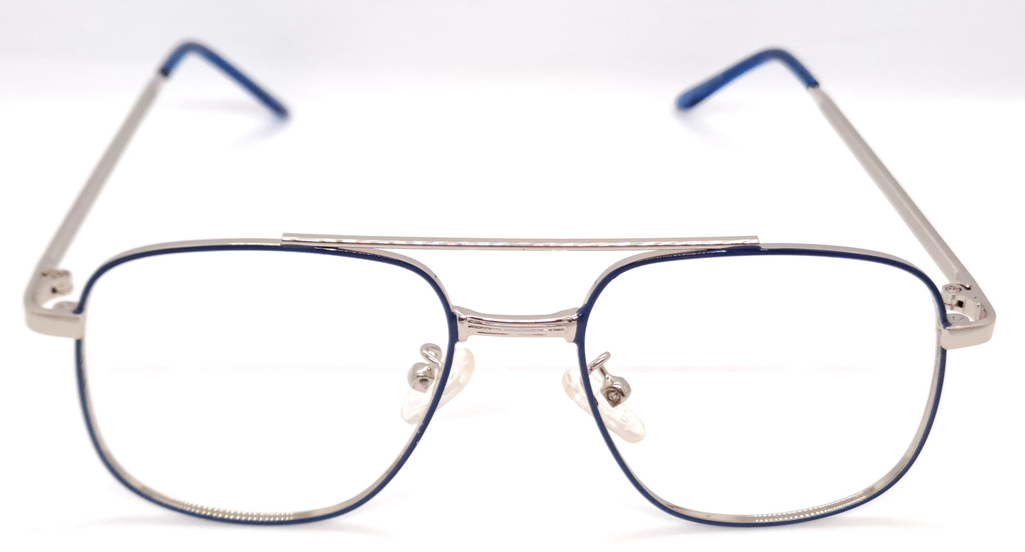 VE Blue Square Frame for Men & Women