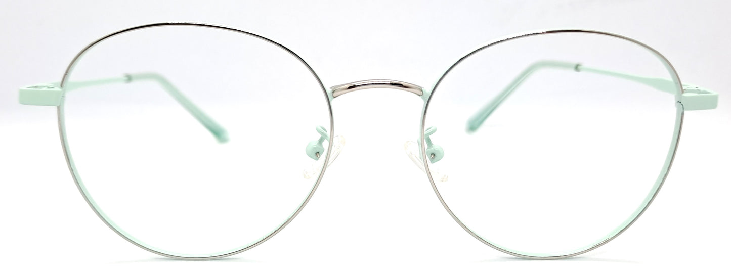 GA Green Round Metal Frame for Men & Women