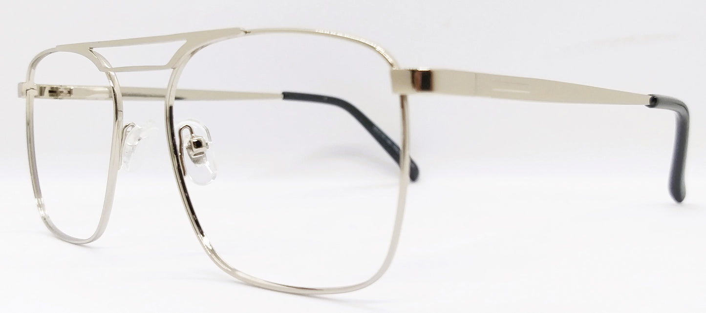 VE Square Sliver Metal Frame for Men & Women