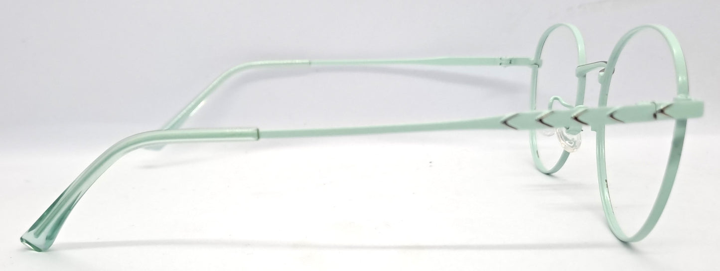 GA Green Round Metal Frame for Men & Women