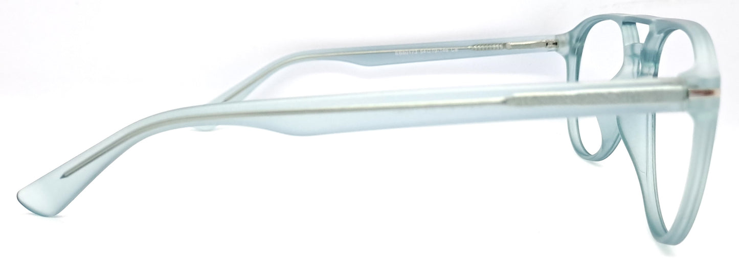VE Transparent Blue Aviator Frame for Men & Women