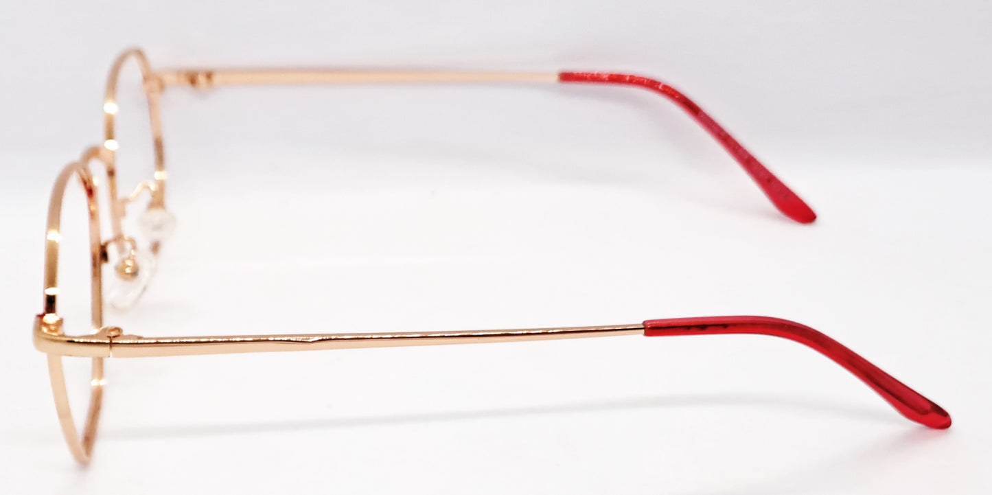 VE Red Geometry Frame for Men & Women