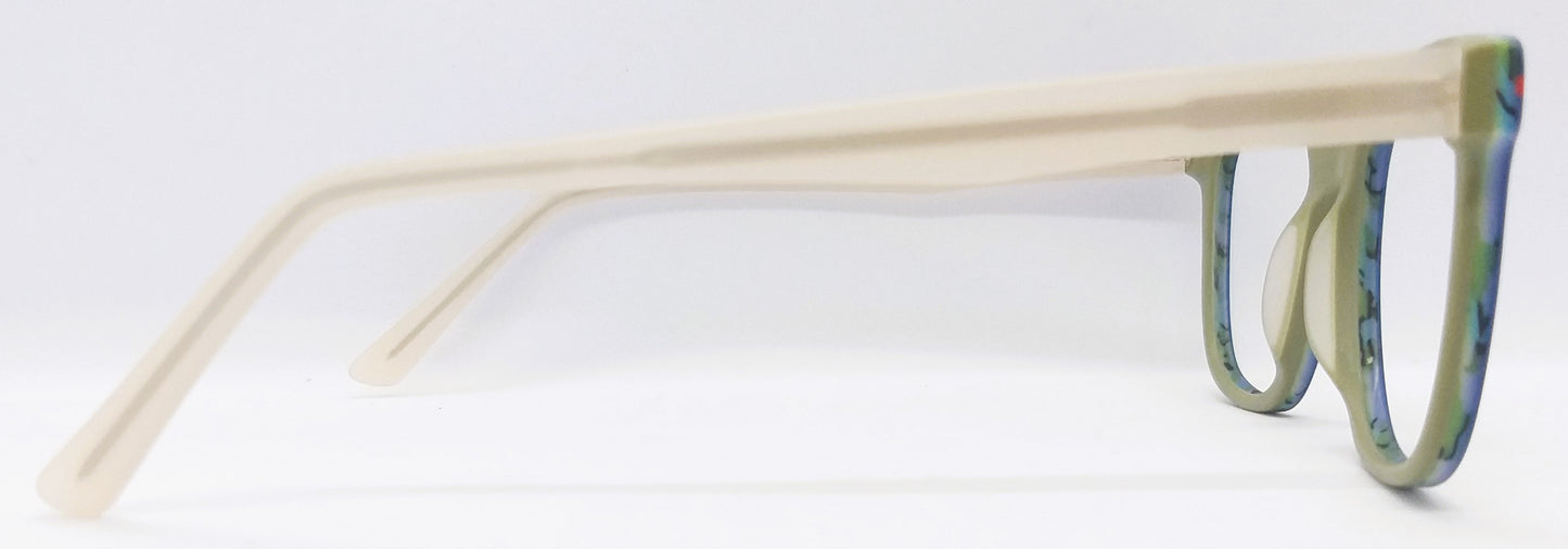 VE Blue Square Hustle Frame for Men & Women