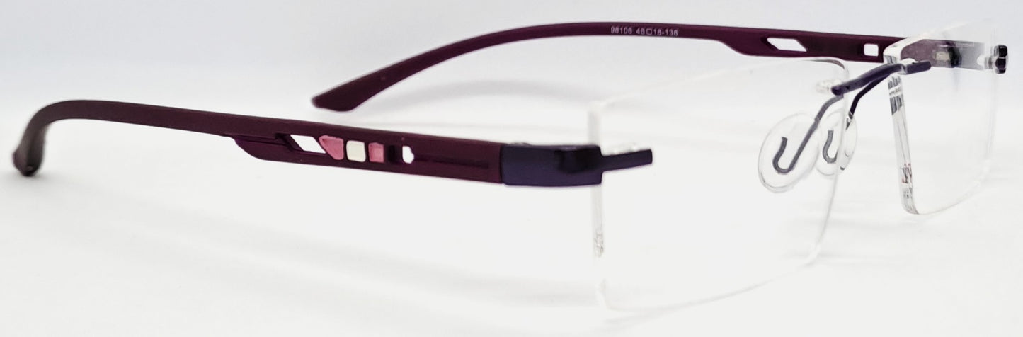 VE Rectangle Purple Frame