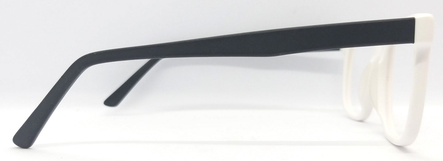 VE Pure White Square Hustle Frame for Men & Women