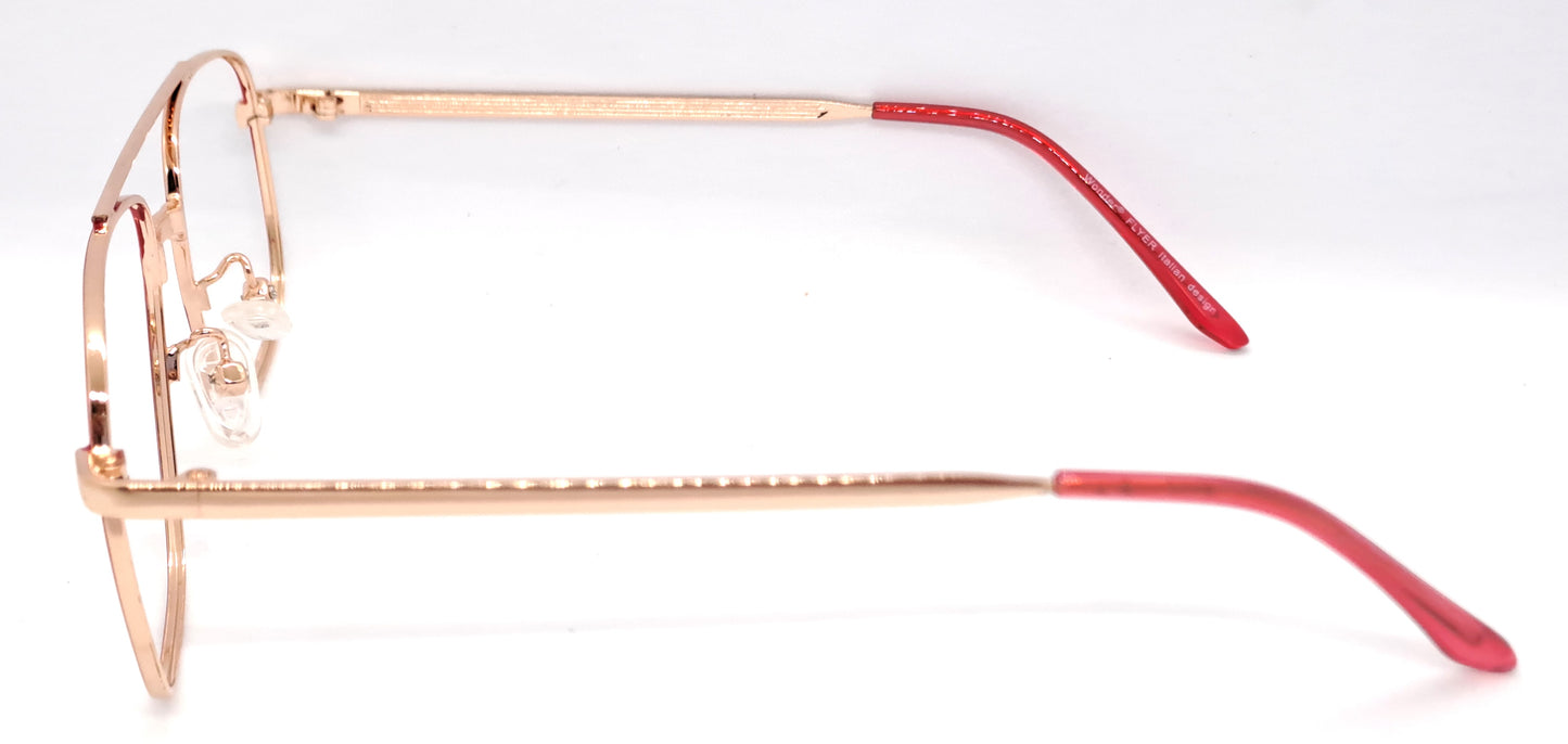VE Red Square Frame for Men & Women
