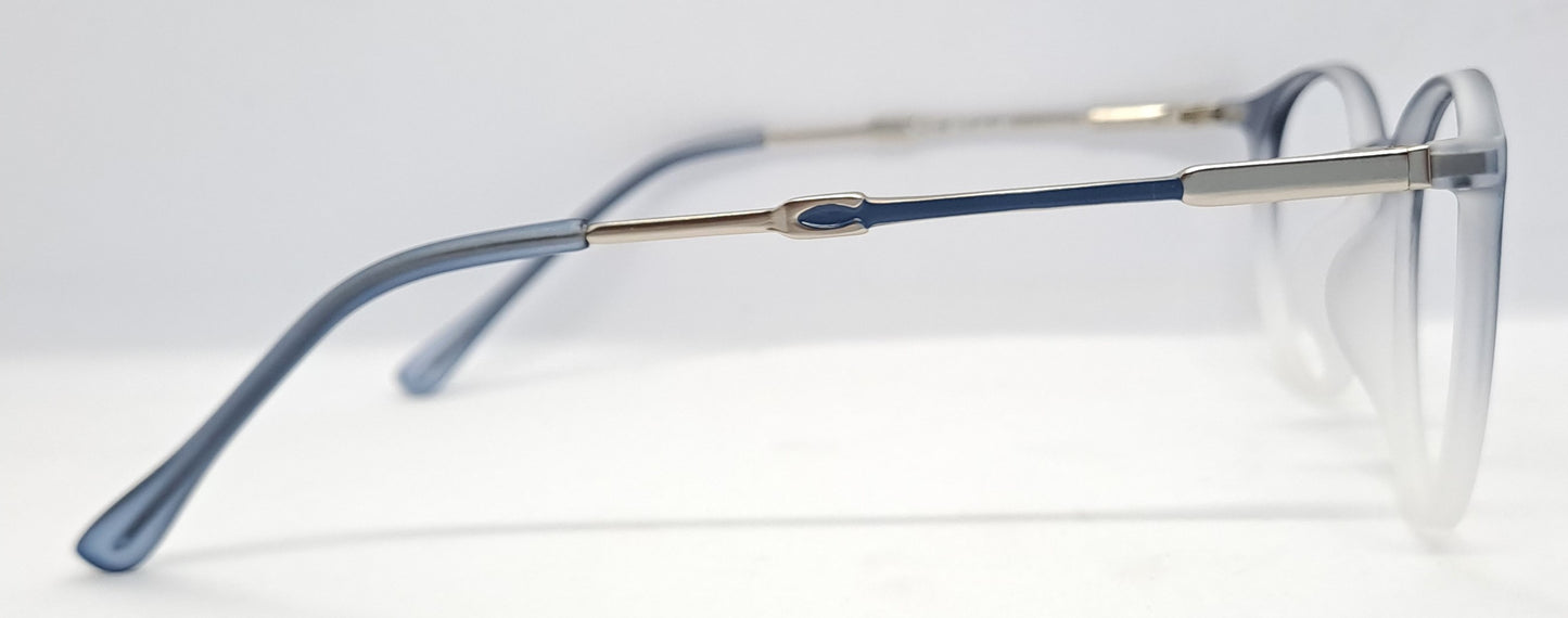 VE Blue With White Round Frame for Men & Women