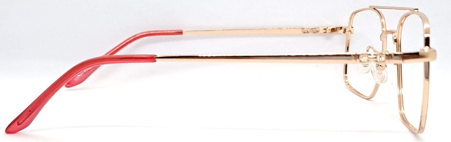 VE Red & Gold Square Frame