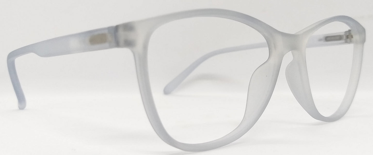 VE Transparent Grey Round Frame for Men & Women