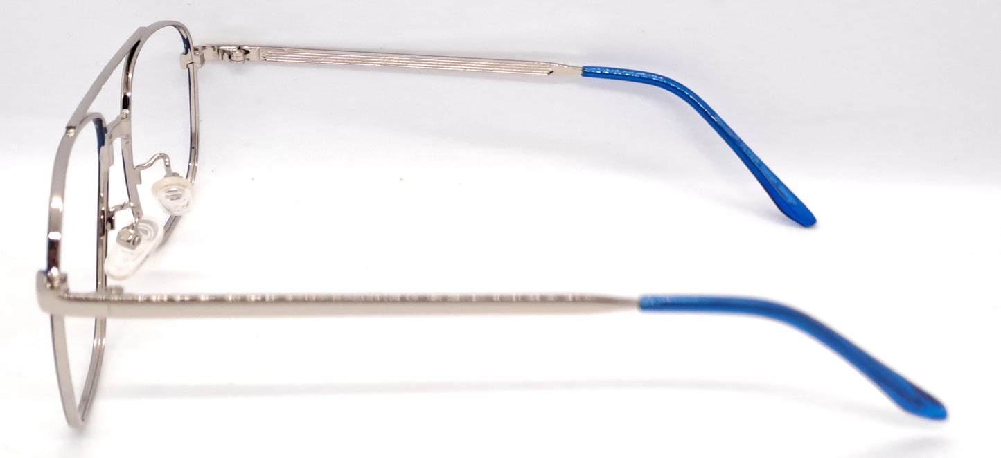 VE Blue Square Frame for Men & Women