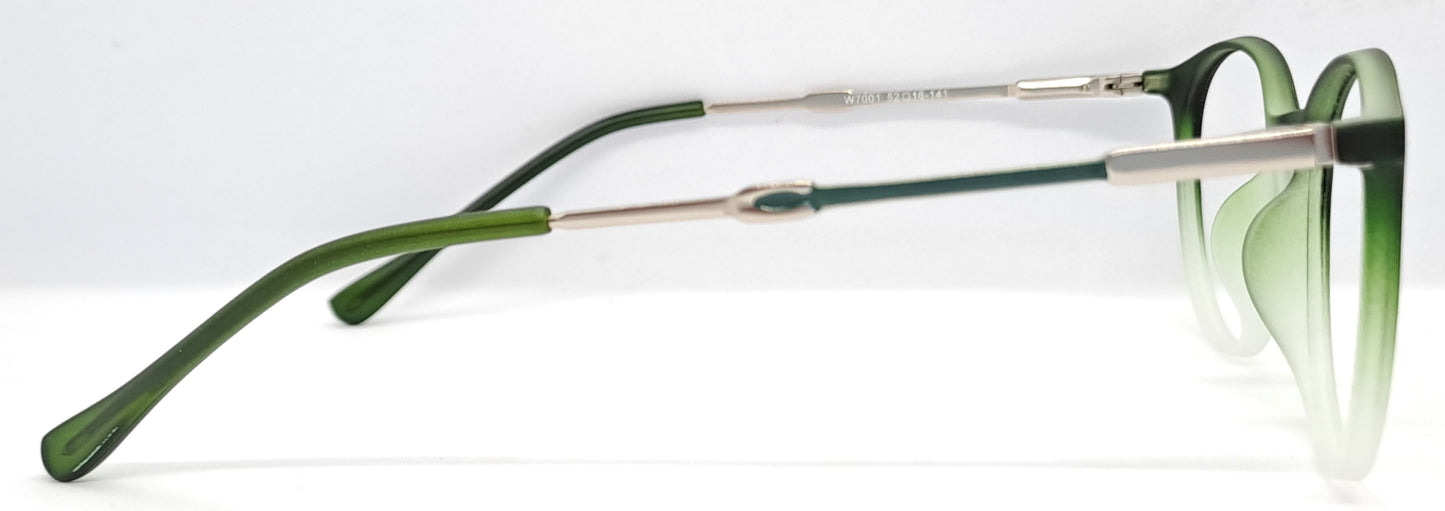VE Green With White Round Frame for Men & Women