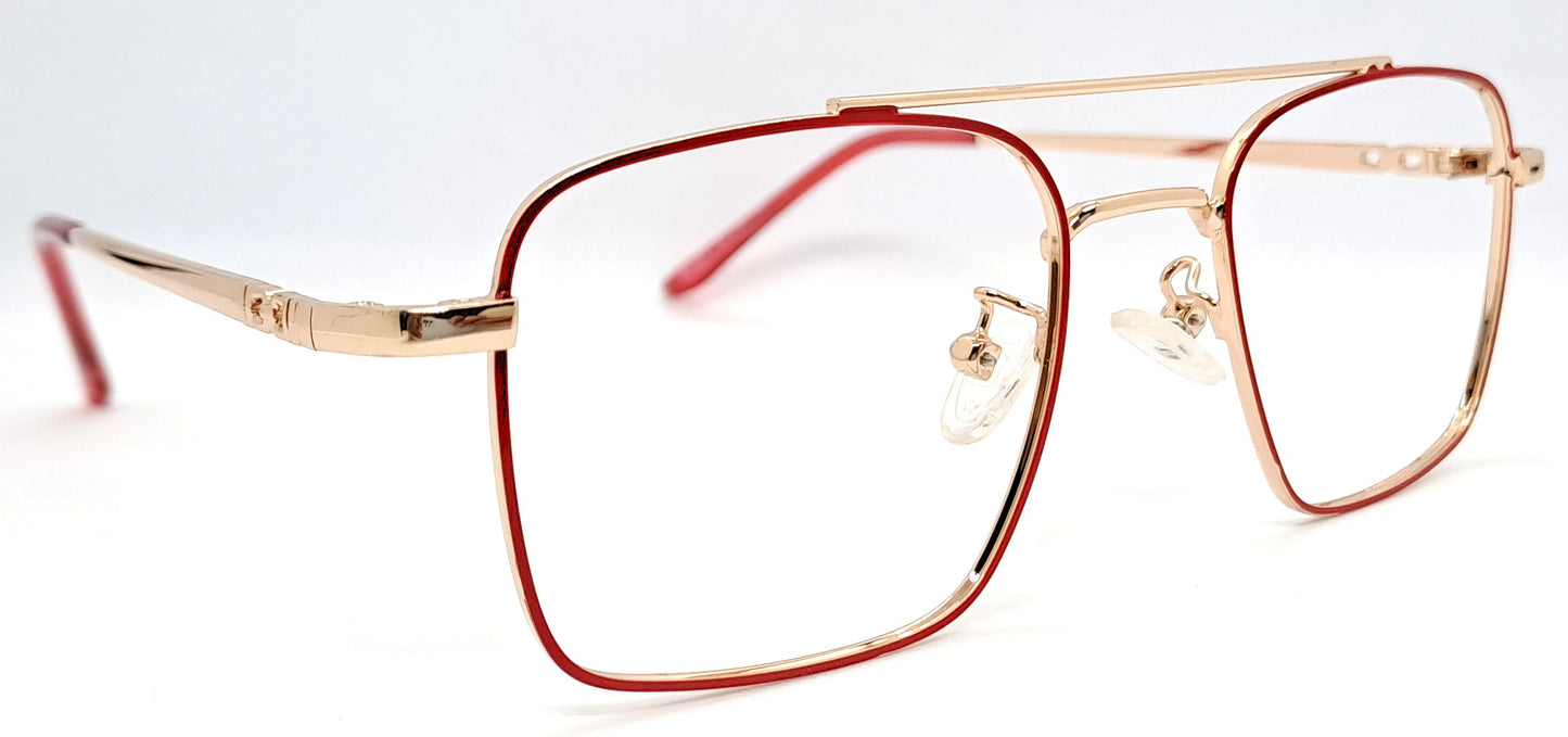 VE Red & Gold Square Frame