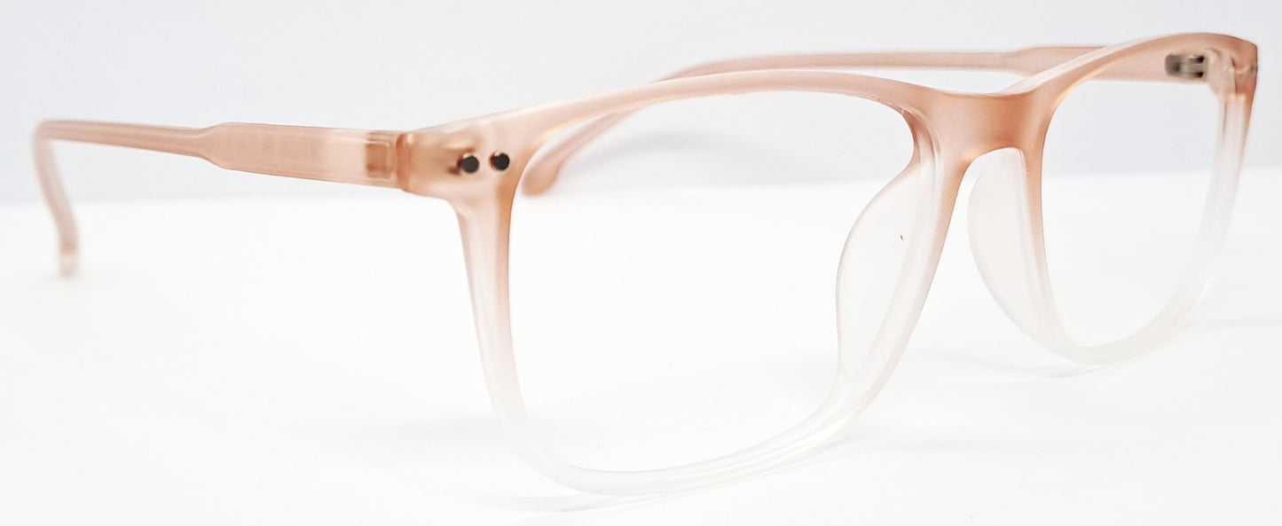 VE Orange Transparent Wayfarer Frame