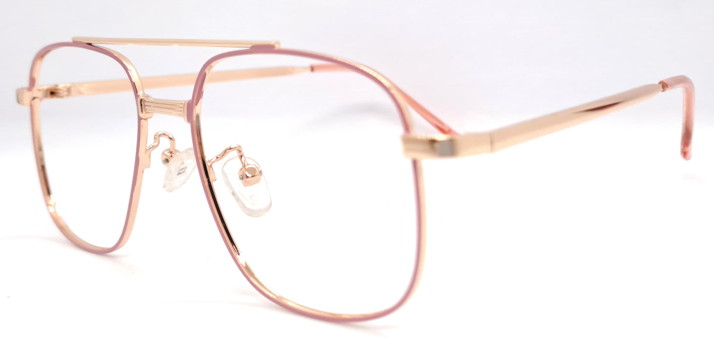VE Pink Square Frame for Men & Women