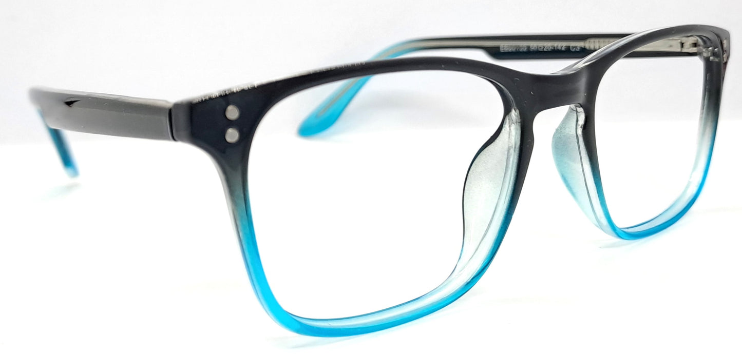 VE Black & Blue Square Frame for Men & Women