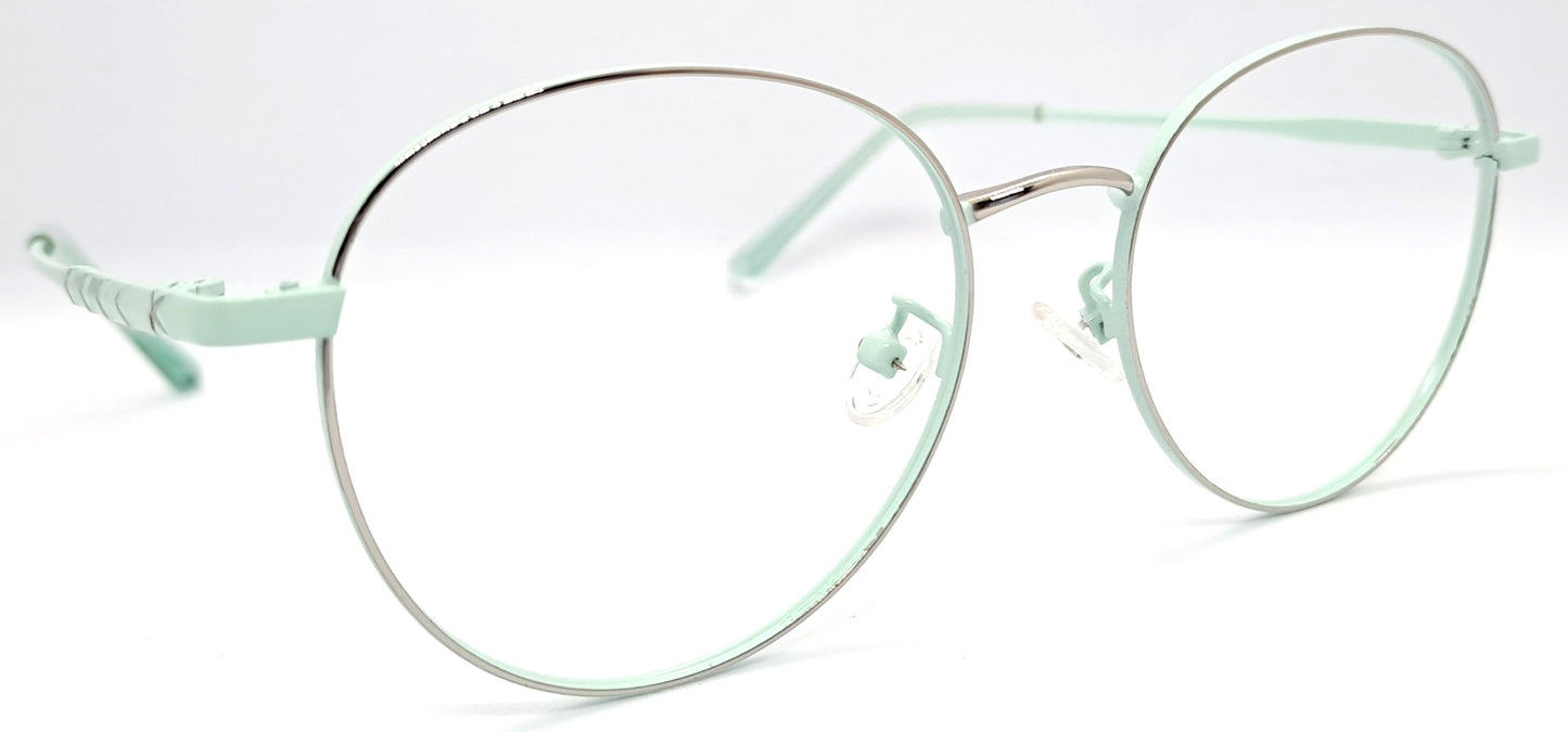GA Green Round Metal Frame for Men & Women