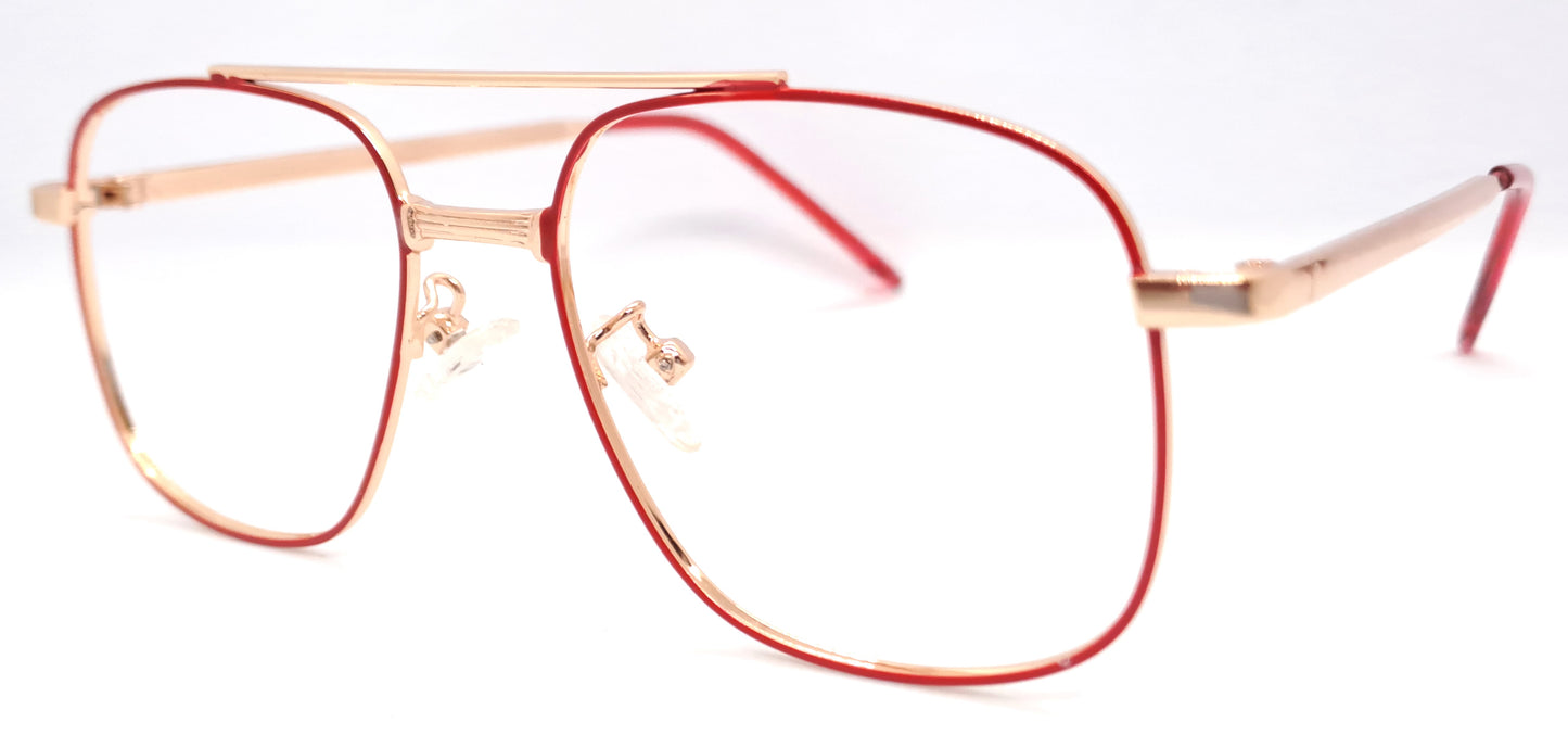 VE Red Square Frame for Men & Women
