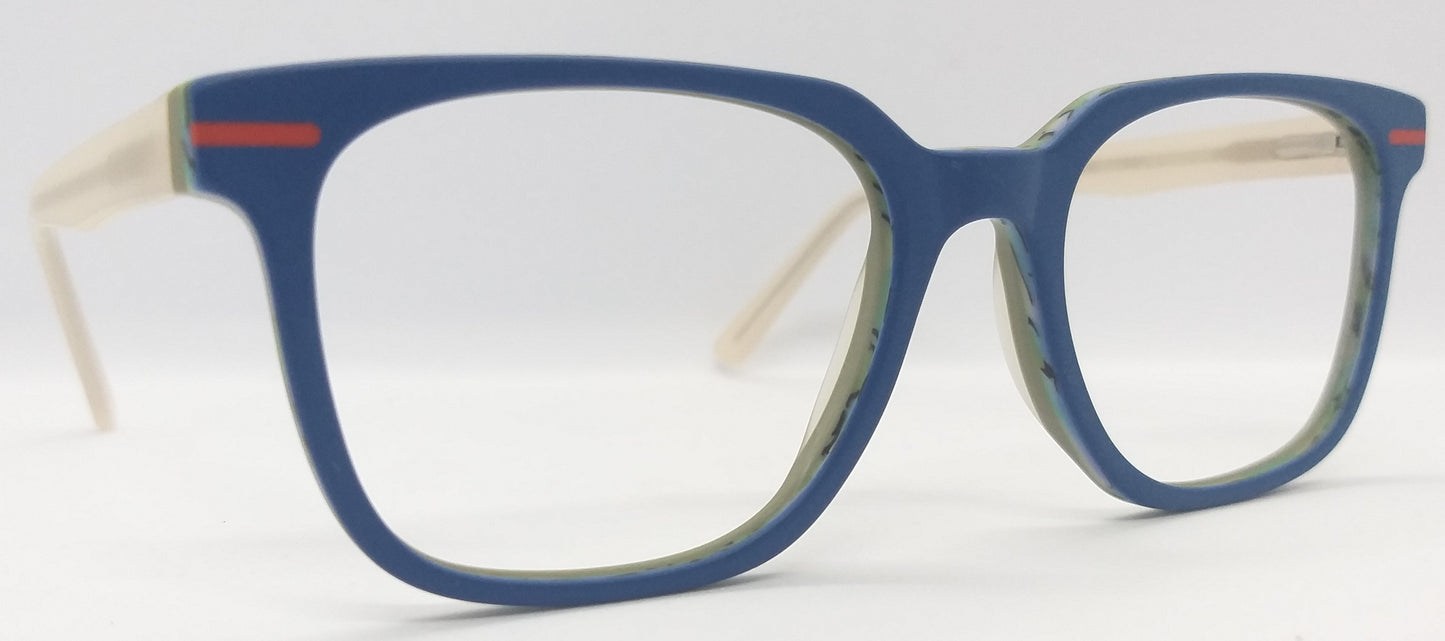 VE Blue Square Hustle Frame for Men & Women