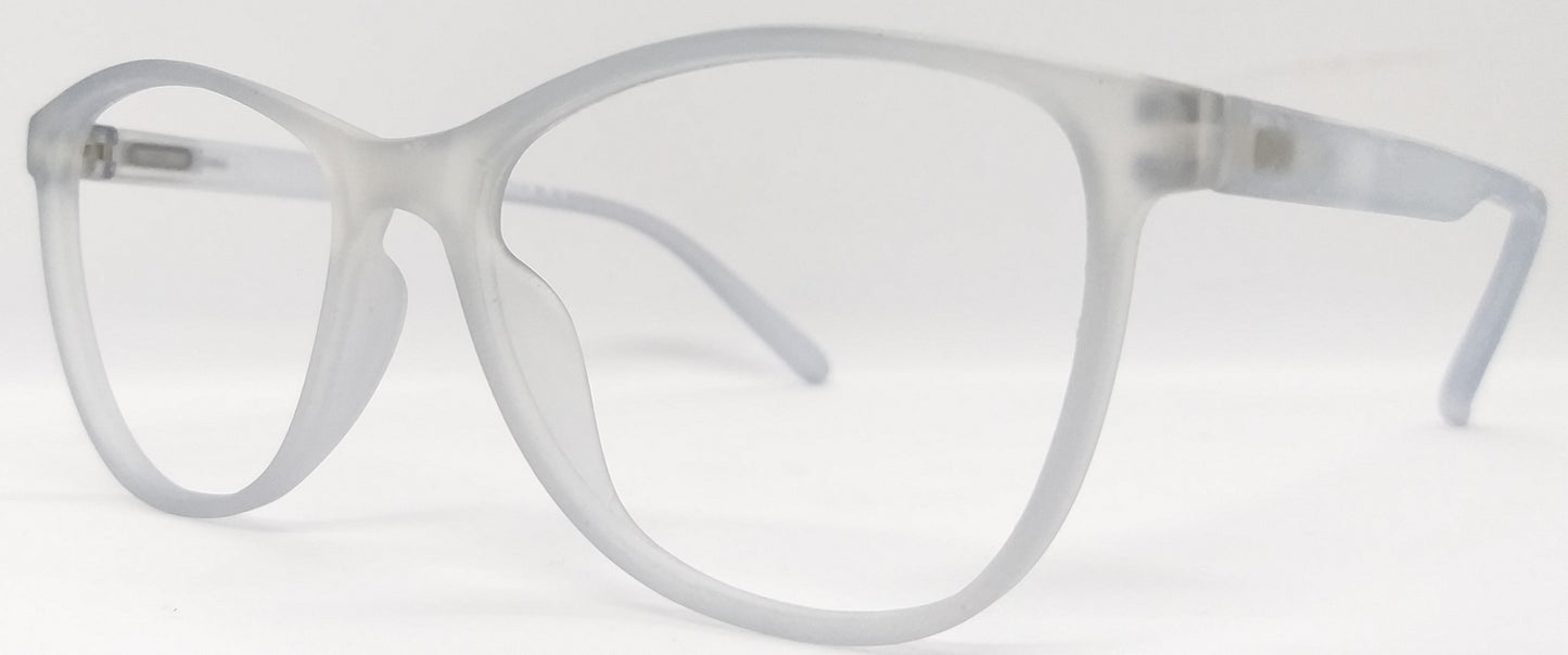 VE Transparent Grey Round Frame for Men & Women