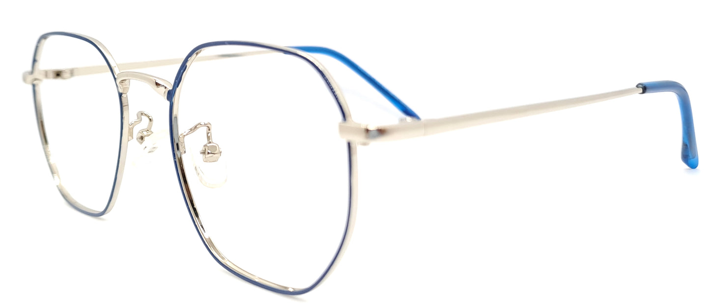 VE Blue Geometry Frame for Men & Women
