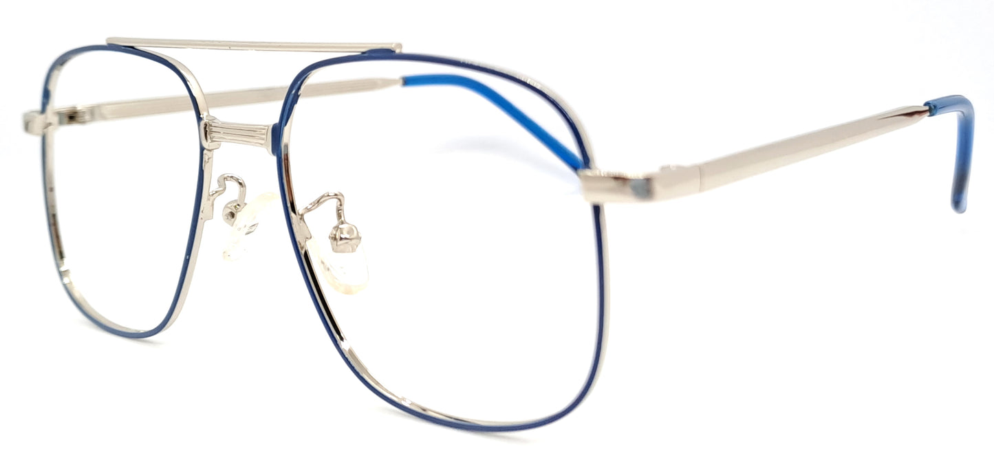 VE Blue Square Frame for Men & Women