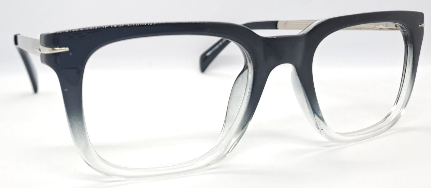 VE Black & Transparent Wayfarer Frame for Men & Women