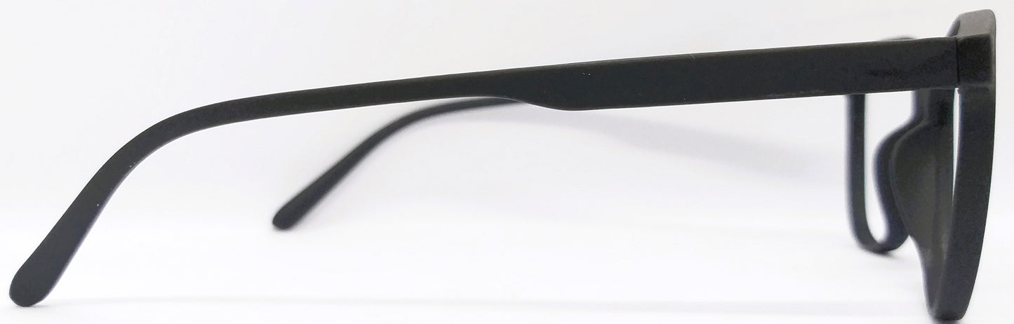 VE Black Round Frame for Men & Women