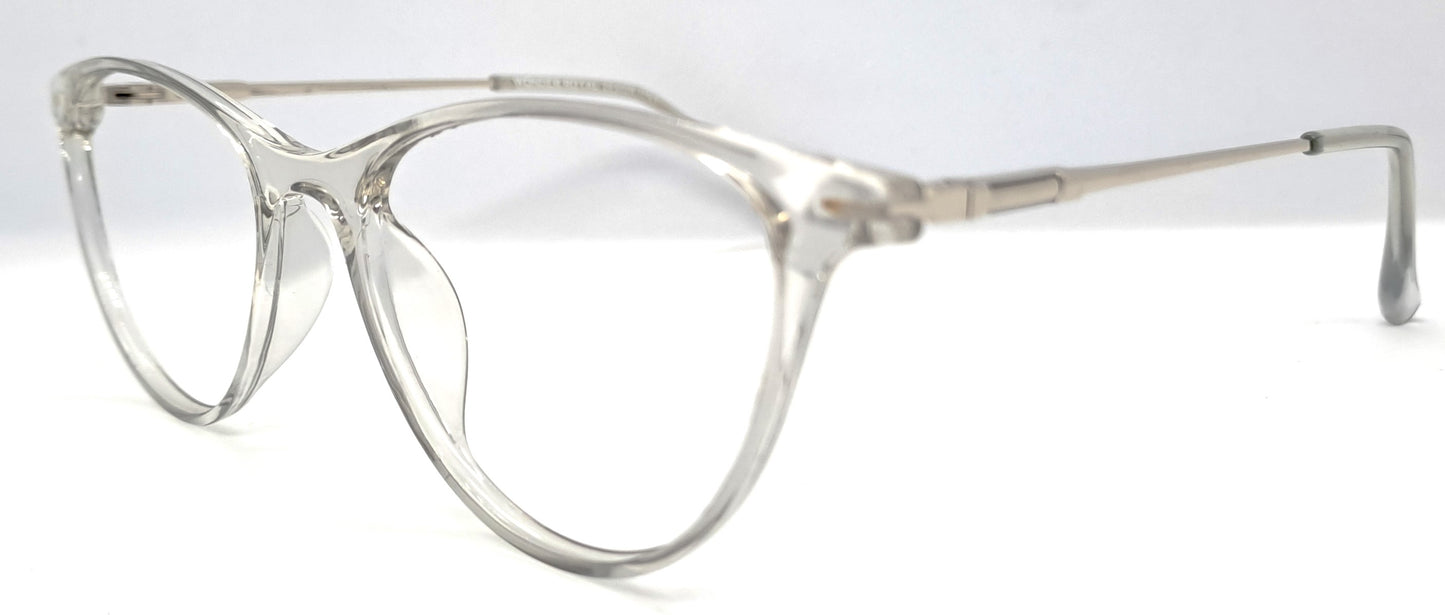 VE Transparent Cat Eye Frame for Men & Women