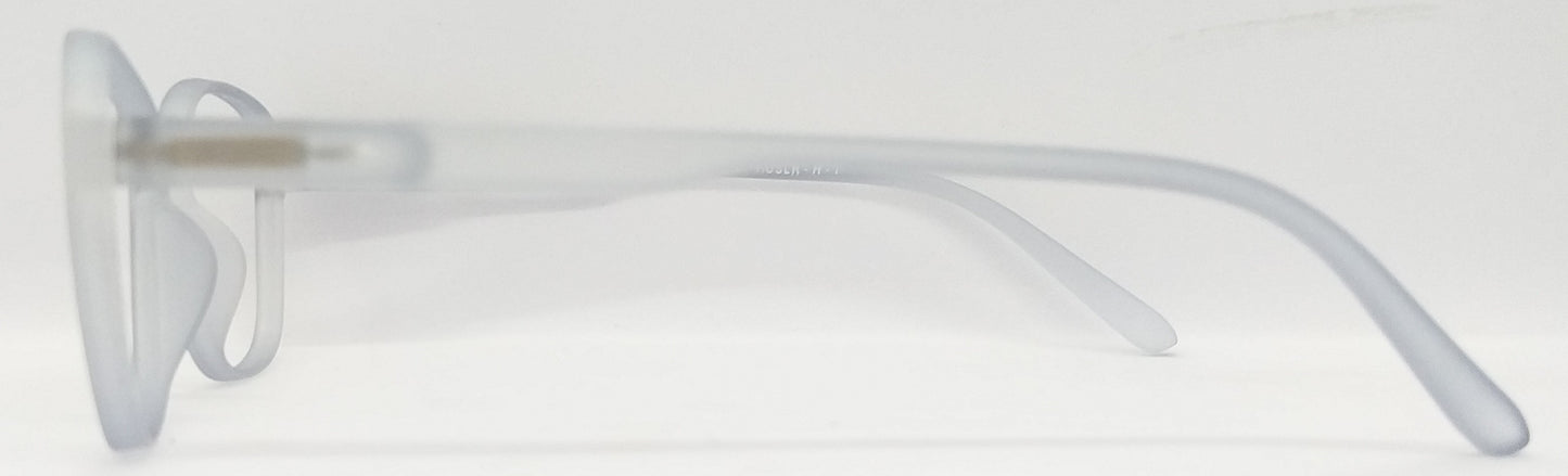 VE Transparent Grey Square Frame for Men & Women