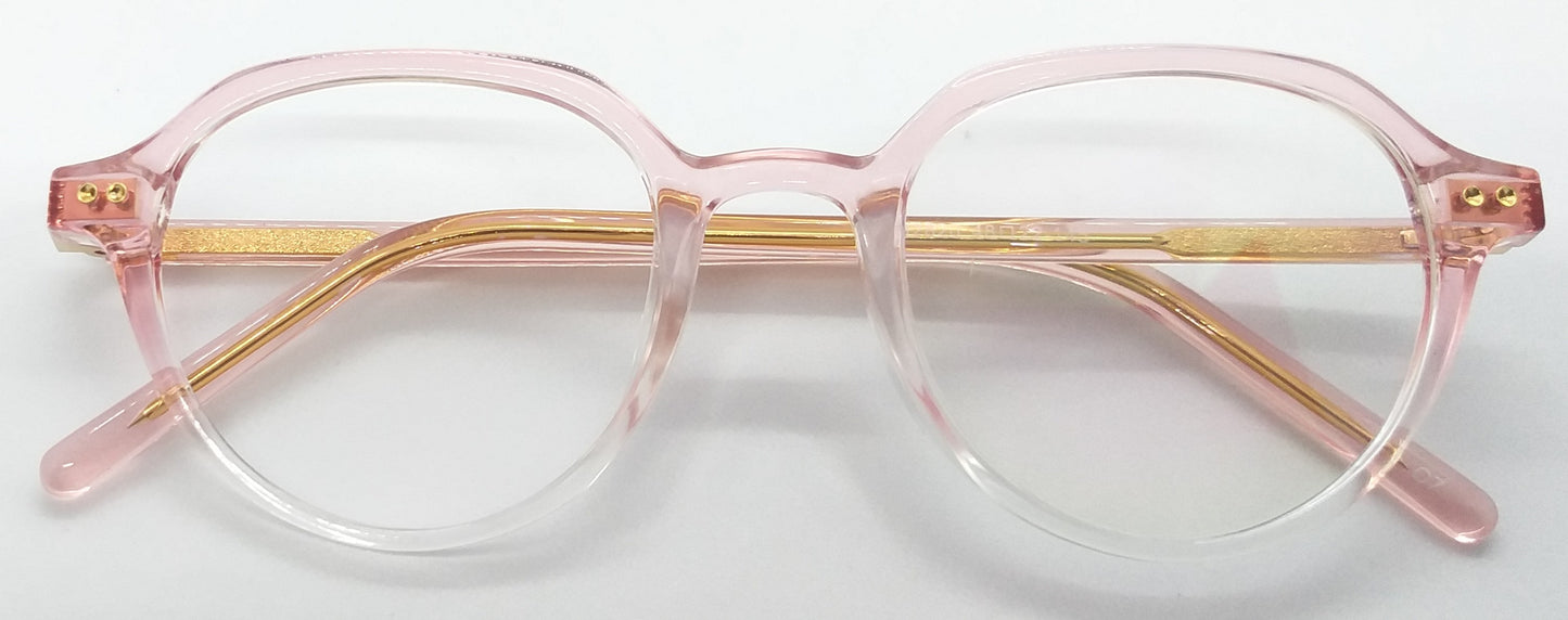VE Target Pink & White Transparent Wayfarer Frame for Men & Women