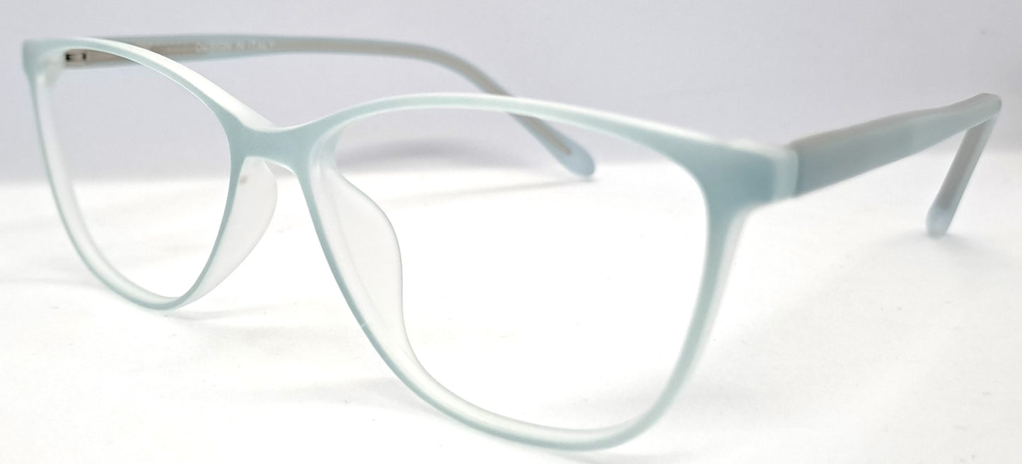 VE Teal Blue Cat Eye Frame for Men & Women