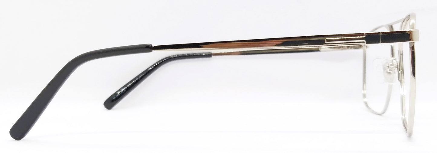 VE Square Sliver Metal Frame for Men & Women