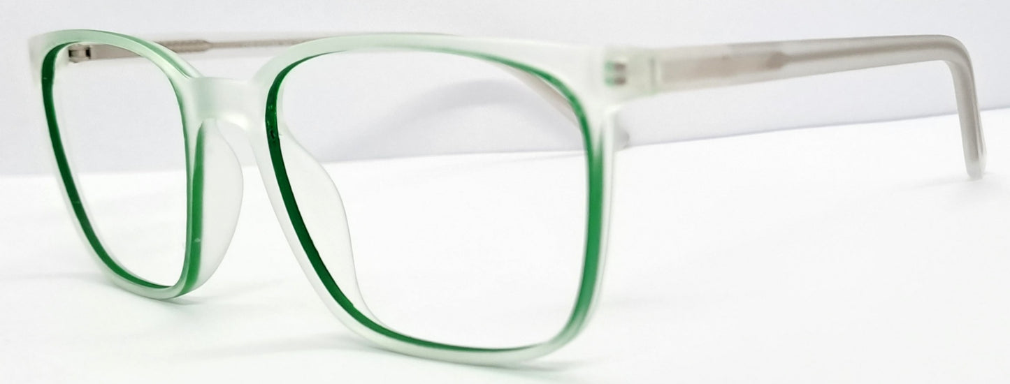 VE Rectangle White & Green Frame