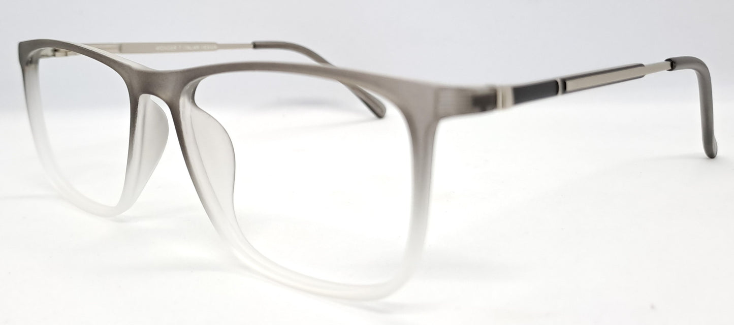 VE Grey With White Rectangle Frame for Men & Women