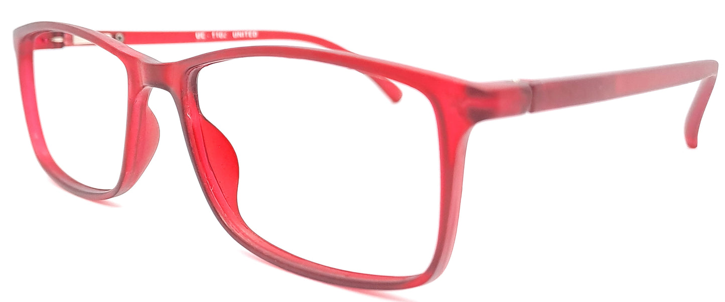 VE Air Maroon Rectangle Frame for Men & Women