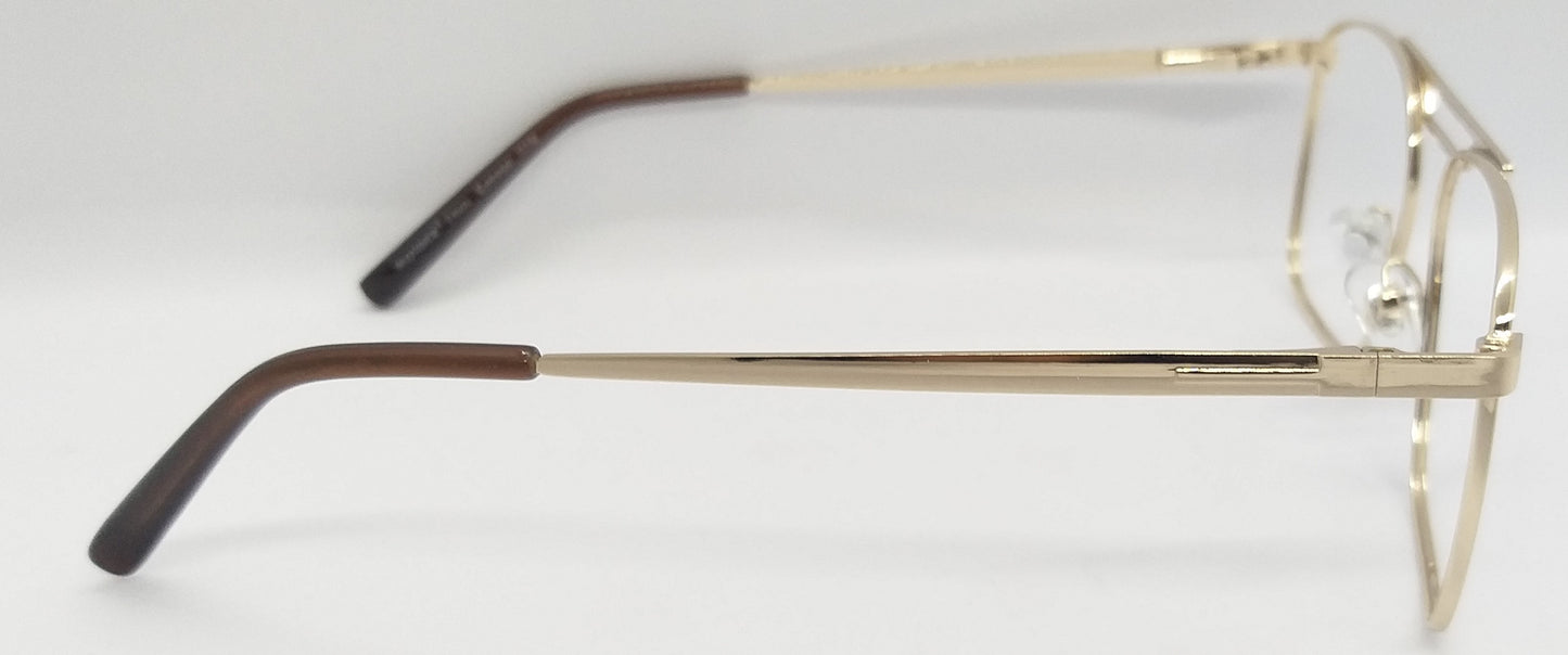 VE Square Gold Metal Frame for Men & Women