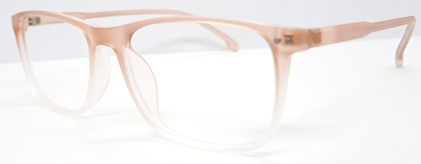 VE Orange Transparent Wayfarer Frame