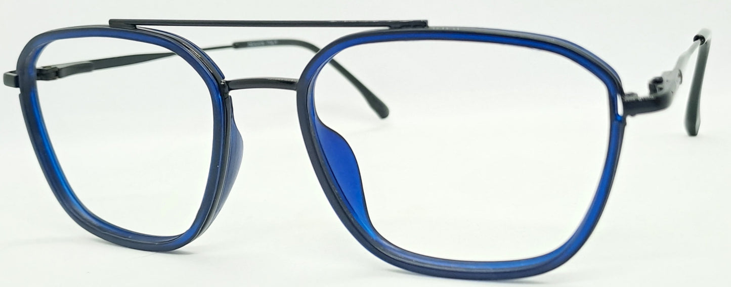 VE Blue Square Computer Glass Frame