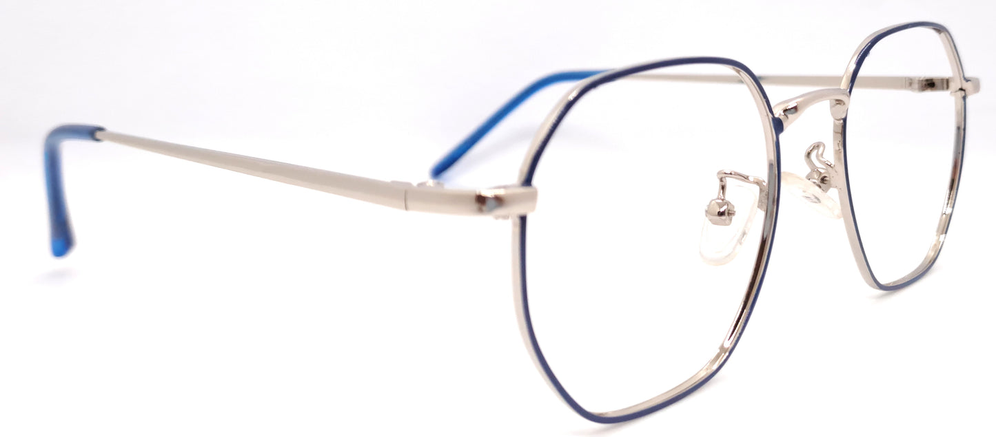 VE Blue Geometry Frame for Men & Women