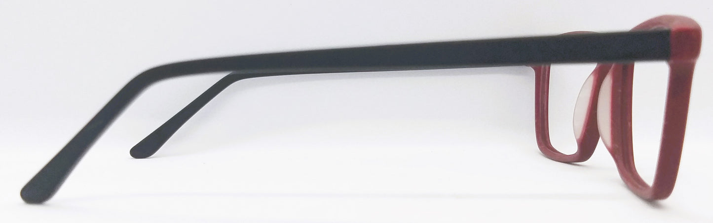 VE Dark RED Rectangle Hustle Frame for Men & Women